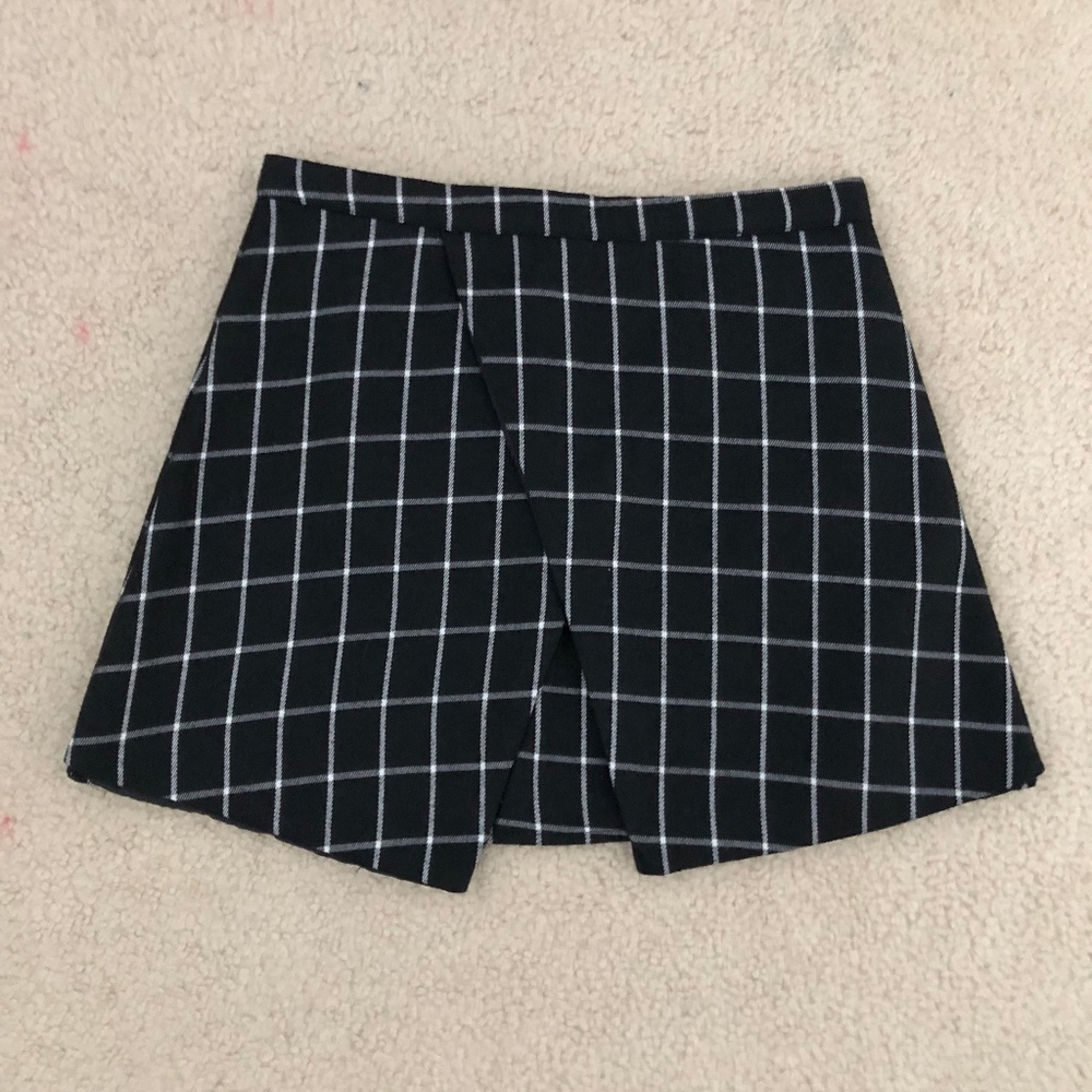 grid miniskirt